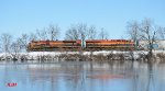 Westbound KCS Grain at Blackburn Pond